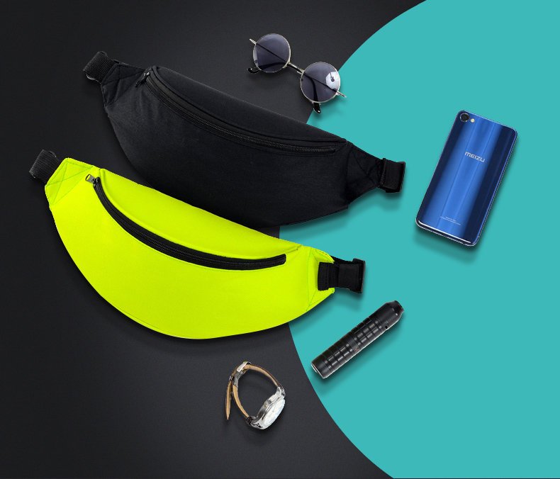 Ultimate Running Belt bag for keys wallet documents black