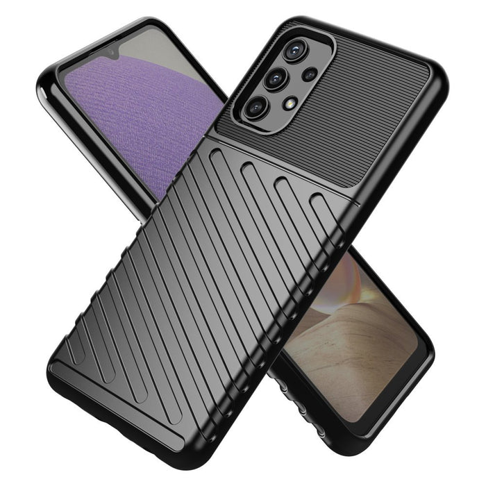Thunder Case Flexible Tough Rugged Cover TPU Case for Samsung Galaxy A72 4G green