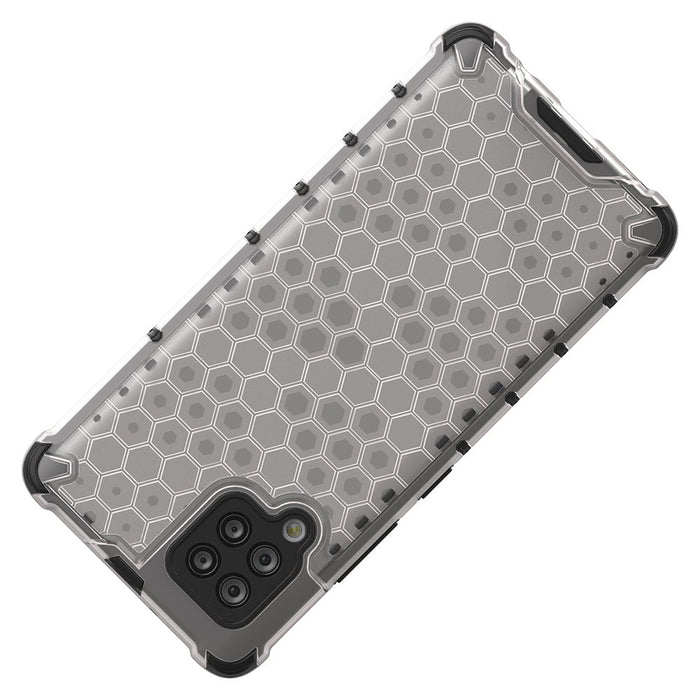 Honeycomb Case armor cover with TPU Bumper for Samsung Galaxy A42 5G blue