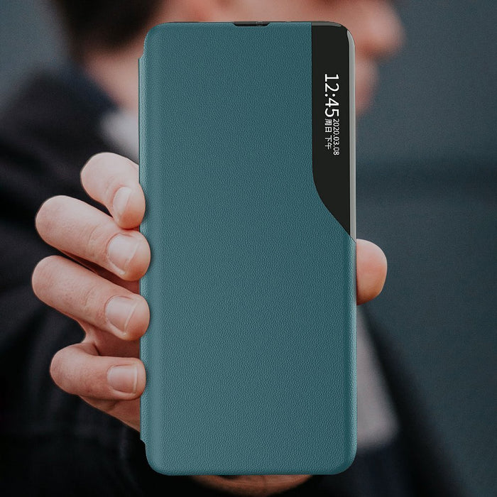 Eco Leather View Case Elegant Flip Cover Case with Stand Function Xiaomi Redmi K40 Pro + / K40 Pro / K40 / Poco F3 Red