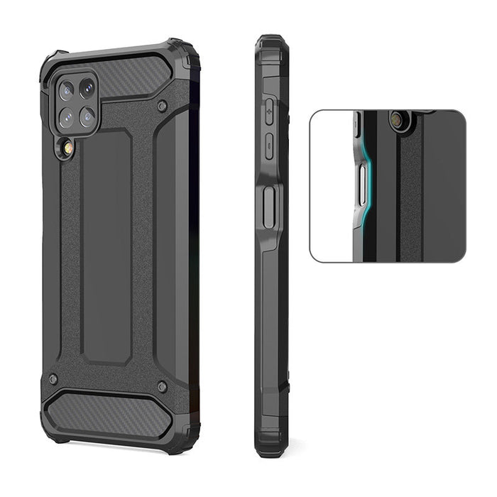 Hybrid Armor Case Tough Rugged Cover for Samsung Galaxy A22 4G golden