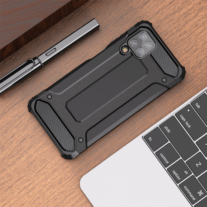 Hybrid Armor Case Tough Rugged Cover for Samsung Galaxy A22 4G golden