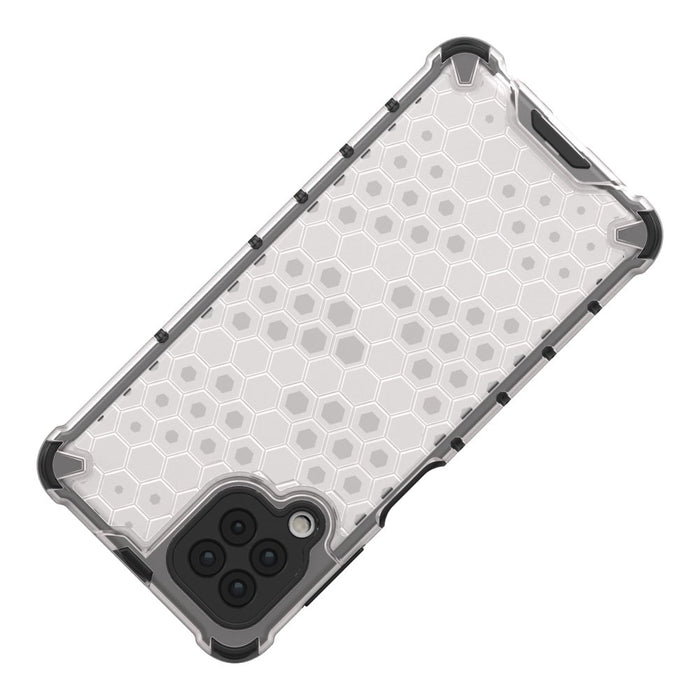 Honeycomb Case armor cover with TPU Bumper for Samsung Galaxy A22 4G blue