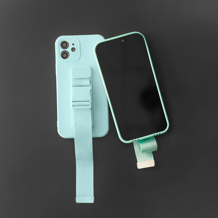 Rope case gel case with a chain lanyard bag lanyard iPhone XS Max black
