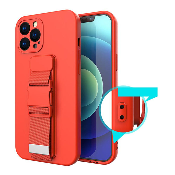 Rope case Gel case with a chain lanyard bag lanyard iPhone 11 Pro purple