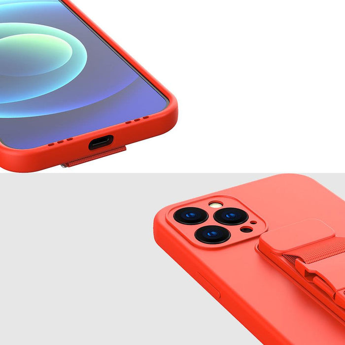 Rope case gel case with a lanyard chain bag lanyard Samsung Galaxy A72 4G black