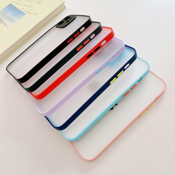 Milky Case silicone flexible translucent case for Samsung Galaxy A22 4G blue