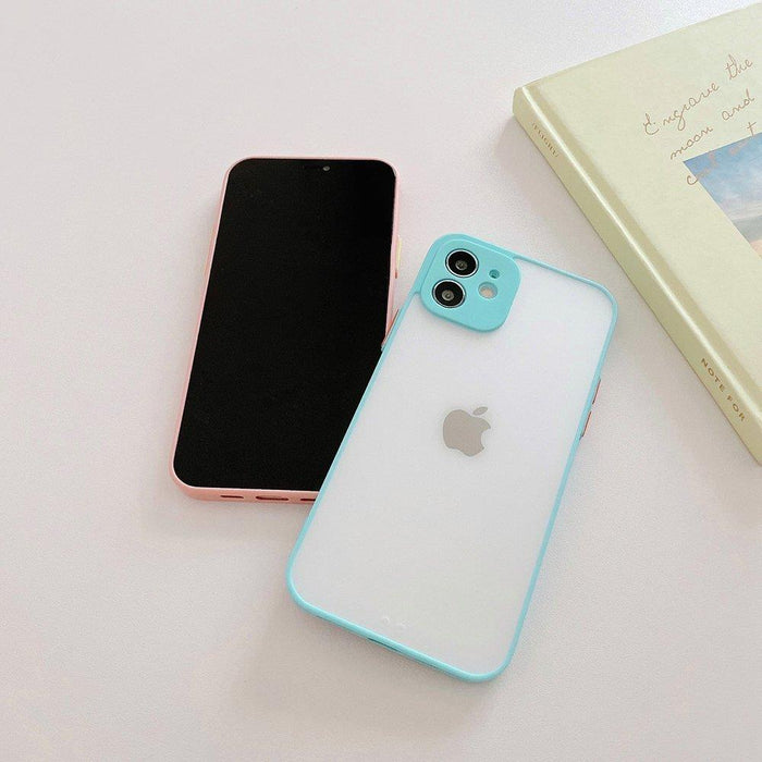 Milky Case silicone flexible translucent case for Samsung Galaxy A22 4G blue