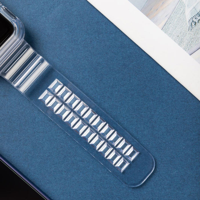 Silicone Band Strap Bracelet Case Strap Light Set for Apple Watch 38mm - Purple