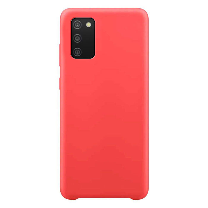 Silicone Case Soft Flexible Rubber Cover for Samsung Galaxy A03s red