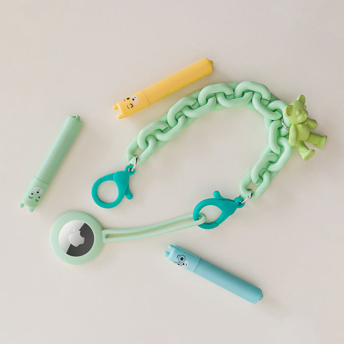 Color Chain (rope) colorful chain phone holder pendant for backpack wallet yellow