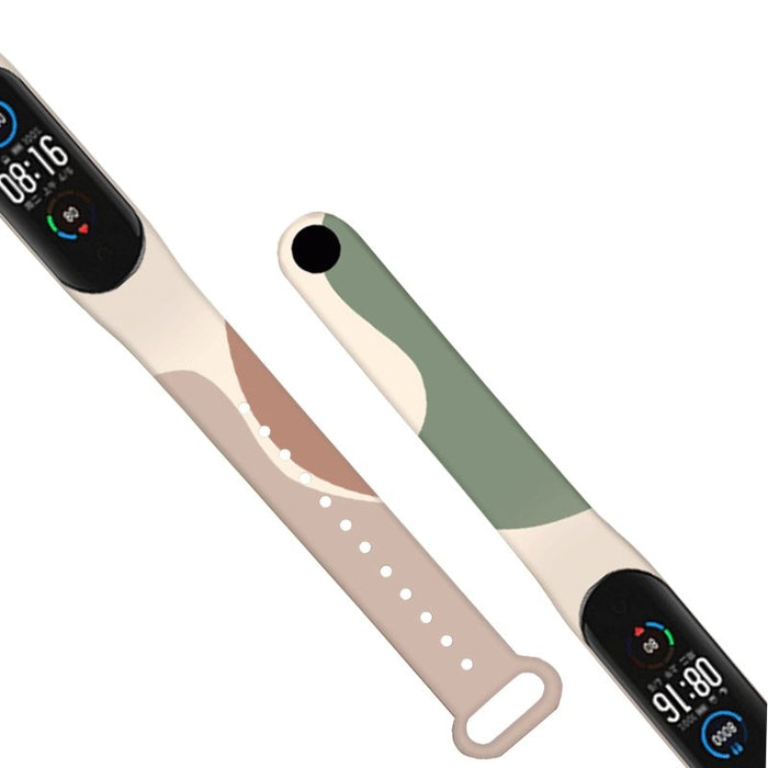 Strap Moro band for Xiaomi Mi Band 5 / 6 silicone strap watch bracelet pattern 4