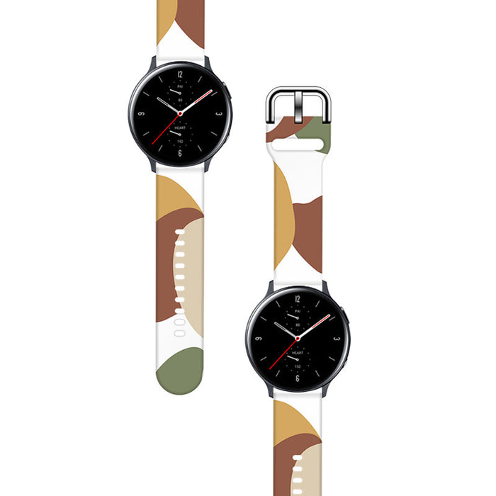 Strap Moro for Samsung Galaxy Watch 40 / 41 / 42 / 43 / 44 mm silicone bracelet watch band - pattern 4