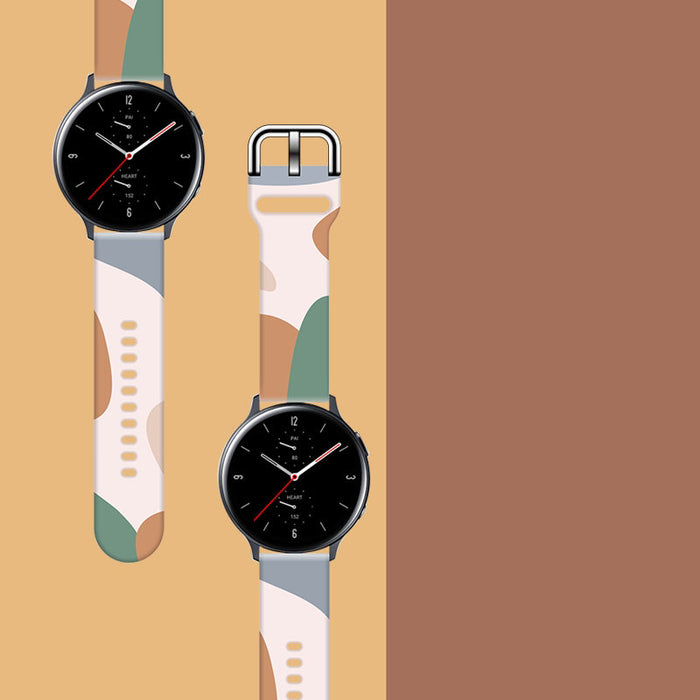 Strap Moro for Samsung Galaxy Watch 45 / 46 / 47 mm silicone bracelet watch band - pattern 11