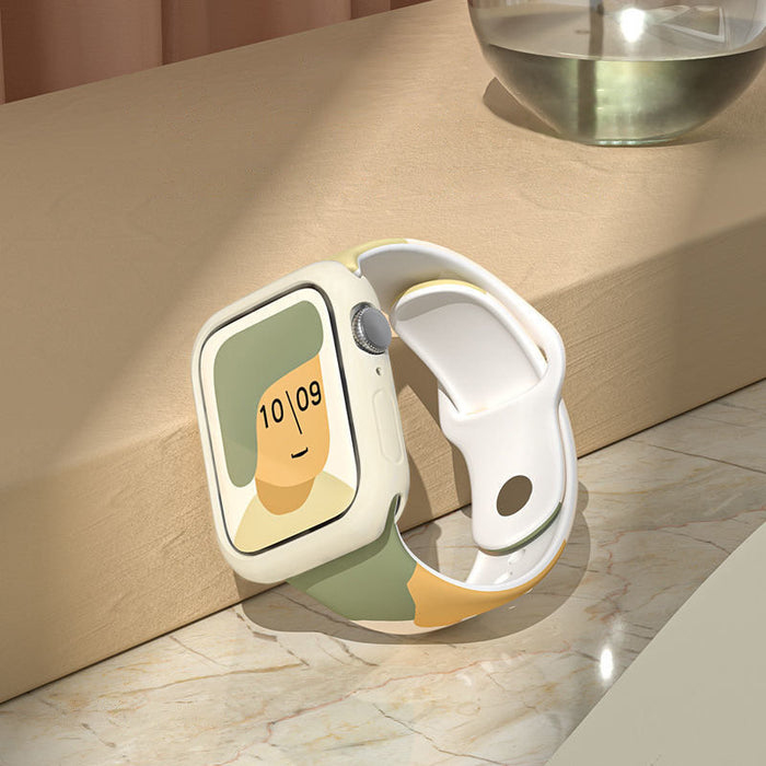 Silicone Strap Moro Watch Bracelet Band for Apple Watch 42 / 44 / 45 / 49 mm - Pattern 5