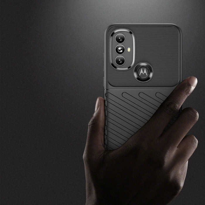 Thunder Case flexible armored cover for Motorola Moto G Power 2022 black