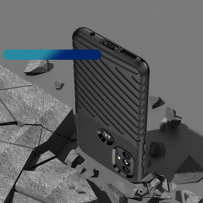 Thunder Case flexible armored cover for Motorola Moto G Power 2022 black