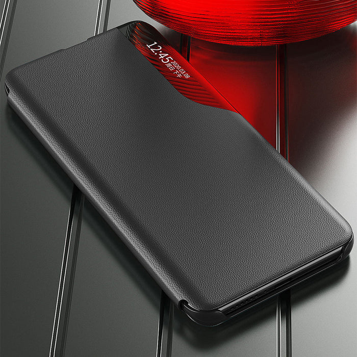 Eco Leather View Case elegant case with flip cover and stand function Xiaomi Redmi Note 11 Pro+ 5G (China) / 11 Pro 5G (China) / Mi11i HyperCharge / Poco X4 NFC 5G red