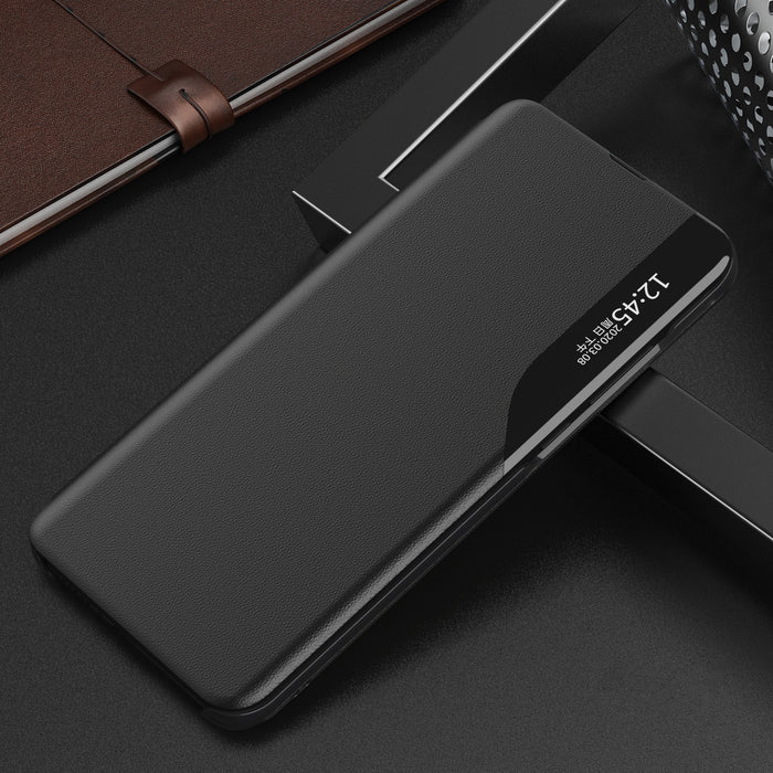 Eco Leather View Case elegant case with flip cover and stand function Xiaomi Redmi Note 11 Pro+ 5G (China) / 11 Pro 5G (China) / Mi11i HyperCharge / Poco X4 NFC 5G black