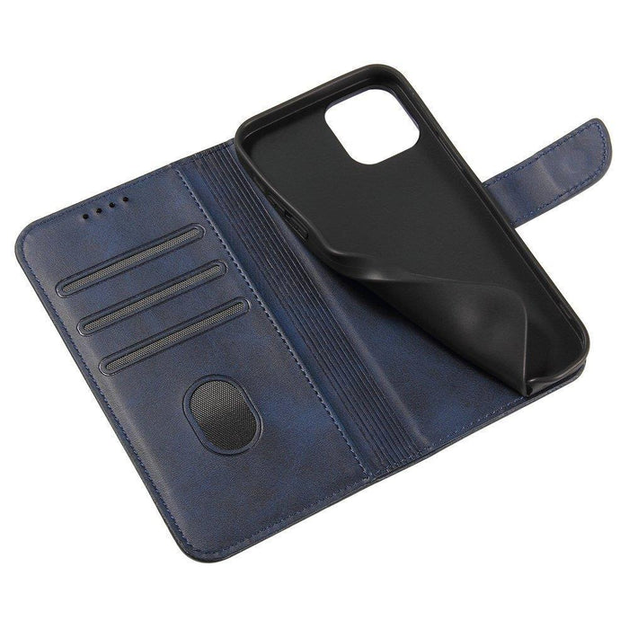 Magnet Case elegant case case cover with a flap and stand function Poco M4 Pro 5G blue