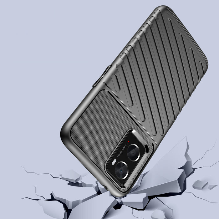 Thunder Case flexible armored cover for Oppo A76 / Oppo A36 / Realme 9i black