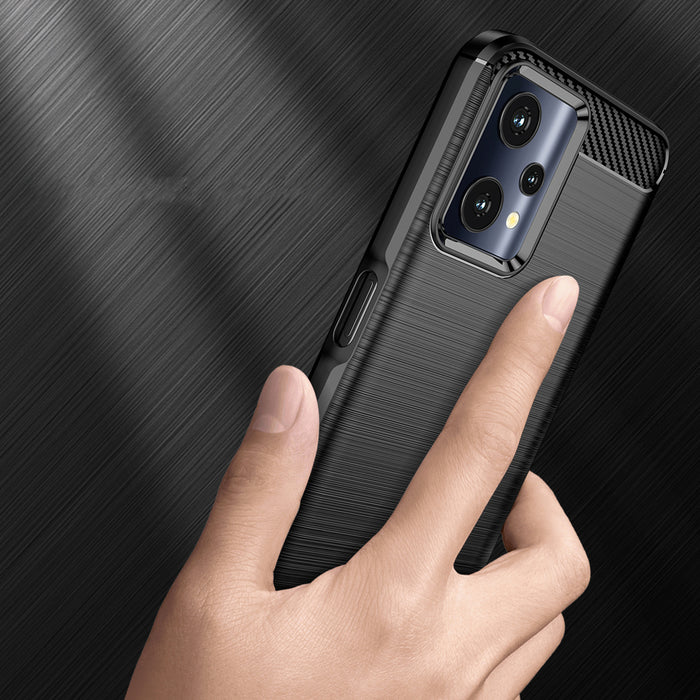 Carbon Case Flexible Cover Realme 9 Pro black