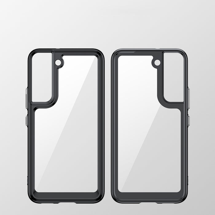 Outer Space Case Cover for Samsung Galaxy S22 + (S22 Plus) Hard Cover with Gel Frame Blue