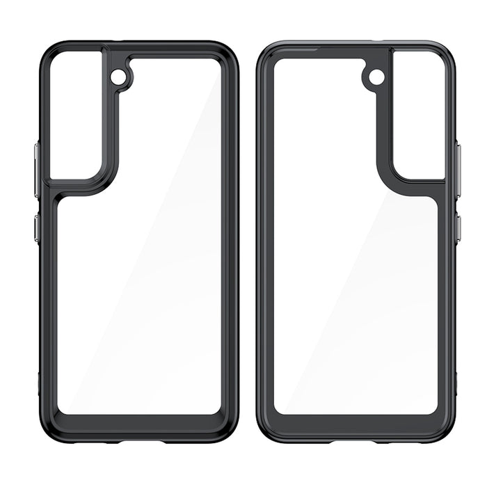 Outer Space Case Cover for Samsung Galaxy S22 + (S22 Plus) Hard Cover with Gel Frame Blue