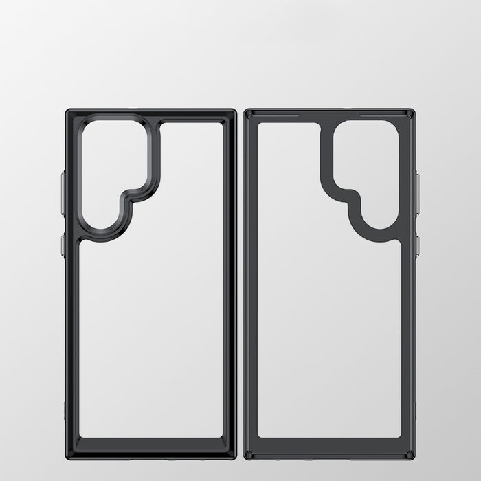 Outer Space Case Case for Samsung Galaxy S22 Ultra Hard Cover with Gel Frame Red