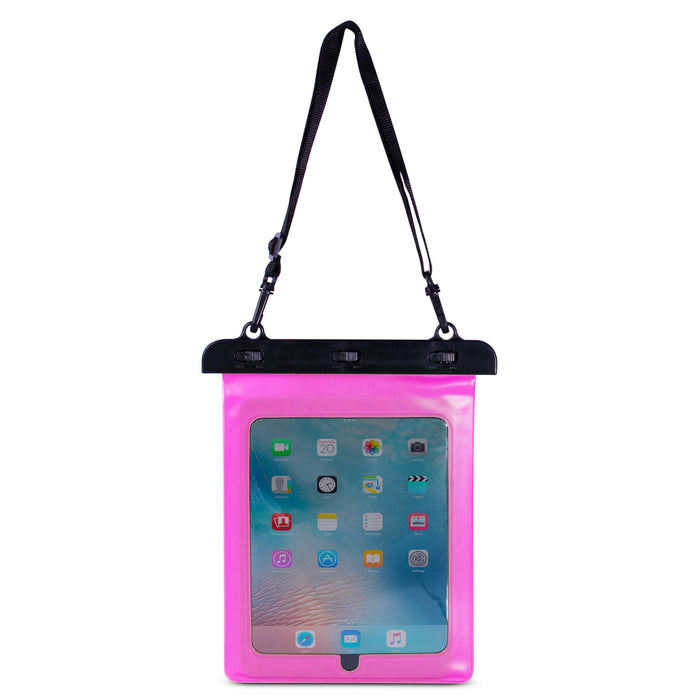 Waterproof PVC tablet case - pink