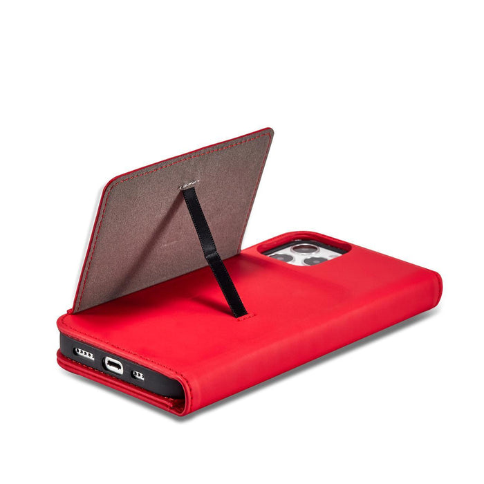 Magnet Card Case for iPhone 12 Pro Pouch Card Wallet Card Holder Red