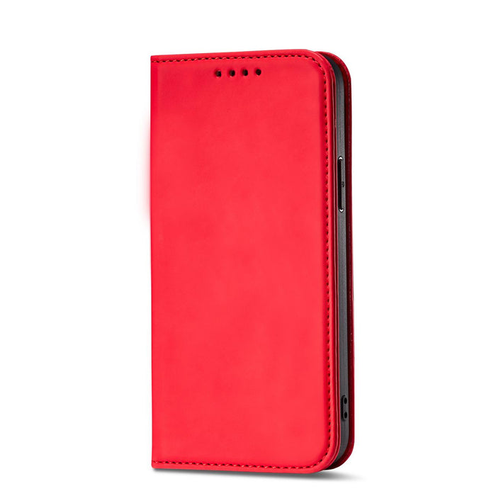 Magnet Card Case for iPhone 12 Pro Max Pouch Card Wallet Card Holder Red