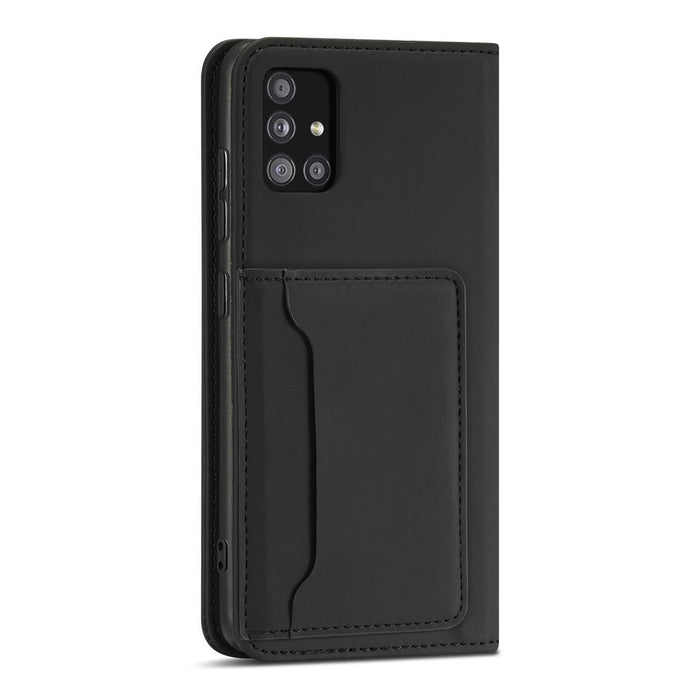 Magnet Card Case Case for Samsung Galaxy A12 5G Pouch Wallet Card Holder Black