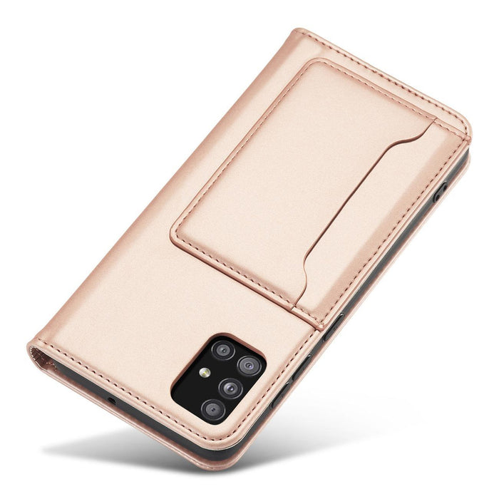 Magnet Card Case Case for Samsung Galaxy A13 5G Pouch Wallet Card Holder Pink