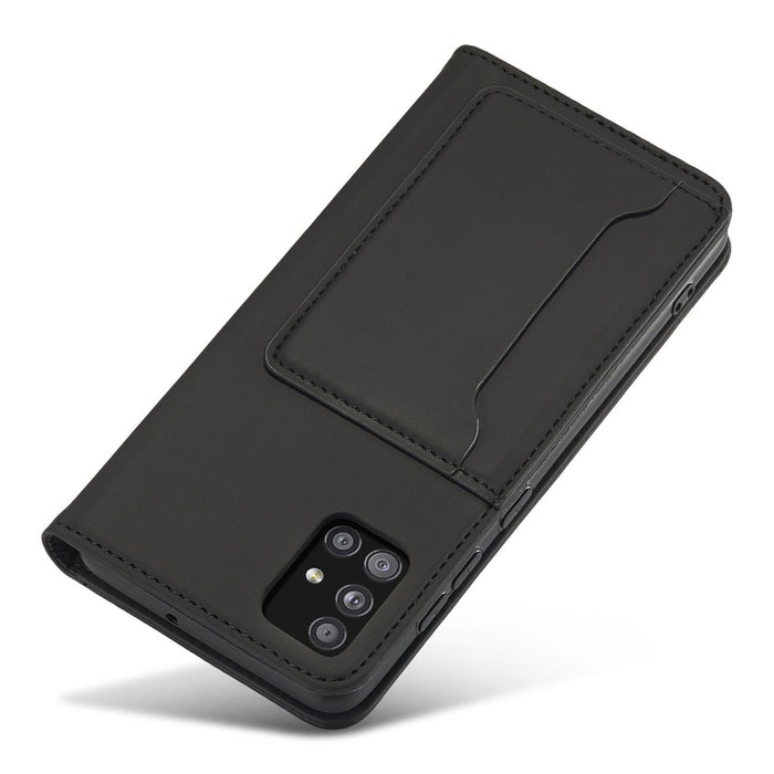 Magnet Card Case Case for Xiaomi Redmi Note 11 Pro Pouch Wallet Card Holder Black