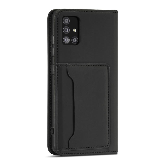 Magnet Card Case Case for Xiaomi Redmi Note 11 Pro Pouch Wallet Card Holder Black