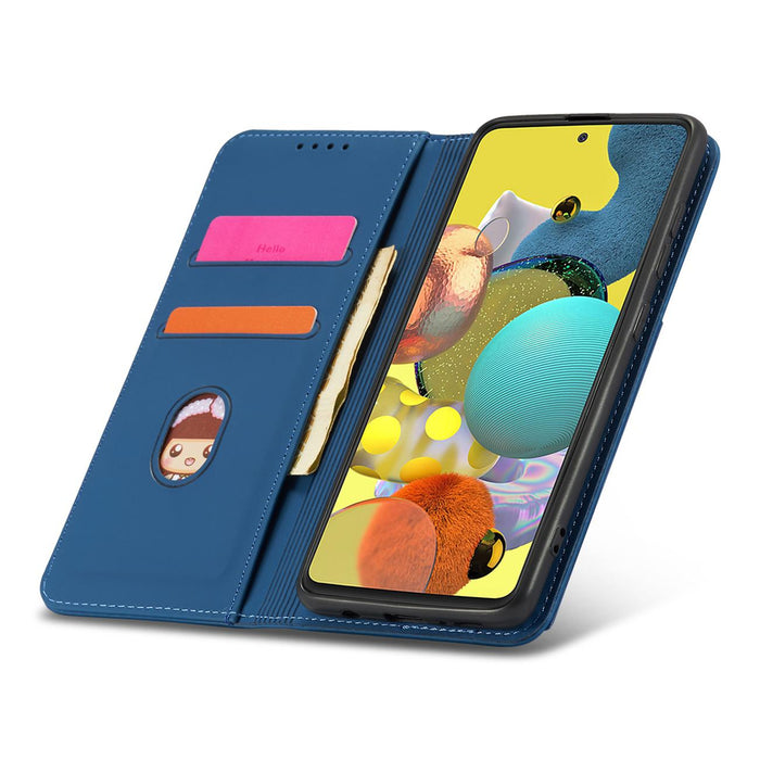 Magnet Card Case for Xiaomi Redmi Note 11 Pro Pouch Card Wallet Card Holder Blue