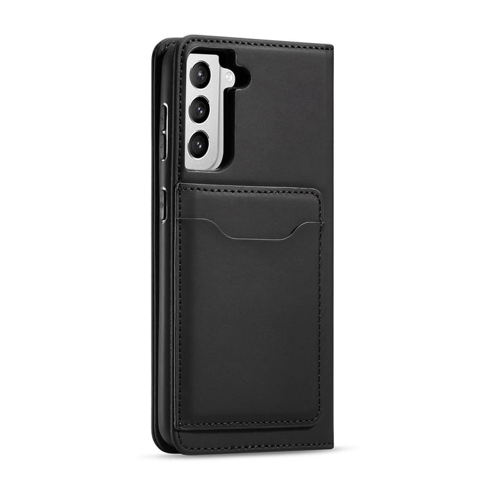 Magnet Card Case for Samsung Galaxy S22 + (S22 Plus) Pouch Wallet Card Holder Black