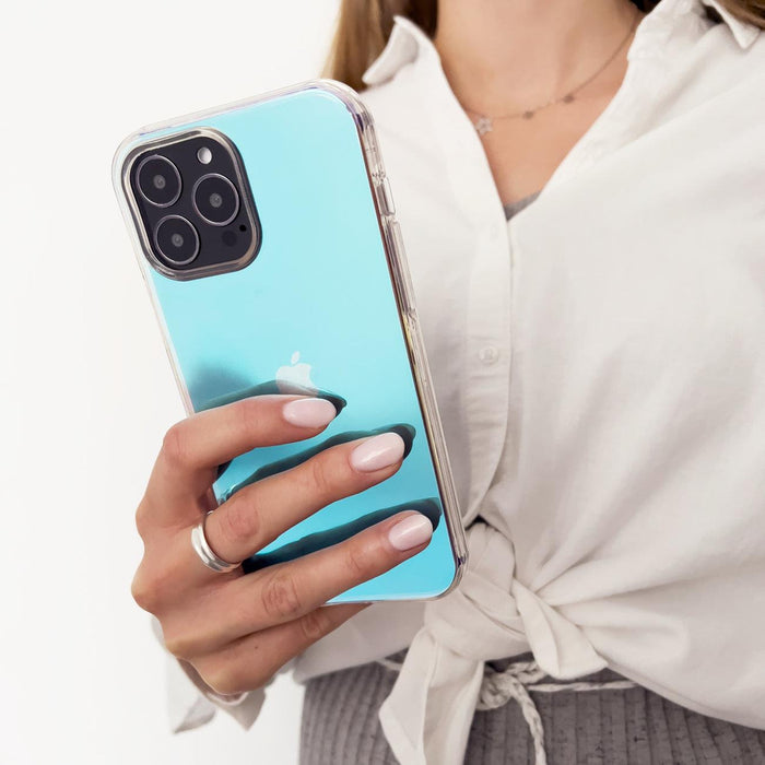 Aurora Case Case for iPhone 12 Neon Gel Blue Cover