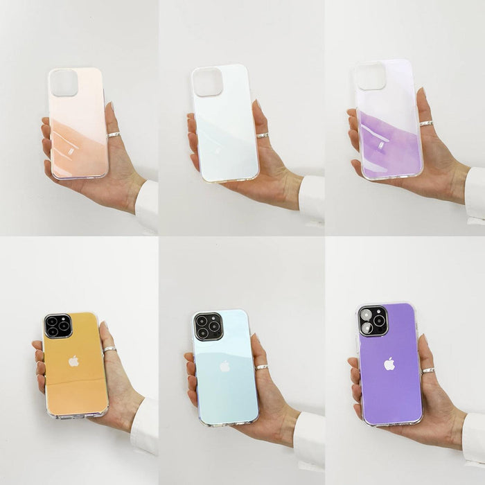 Aurora Case case for iPhone 12 gel neon cover purple