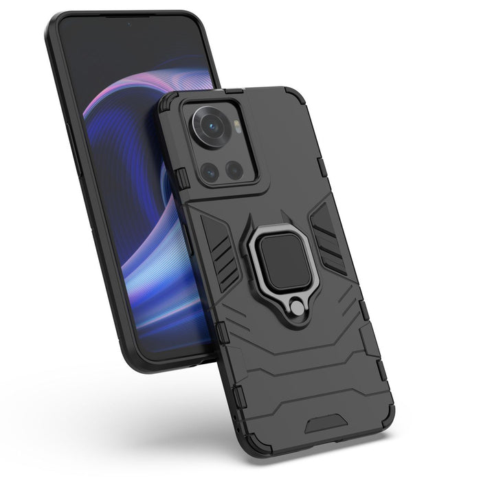 Ring Armor armored hybrid case cover + magnetic holder for OnePlus Ace black