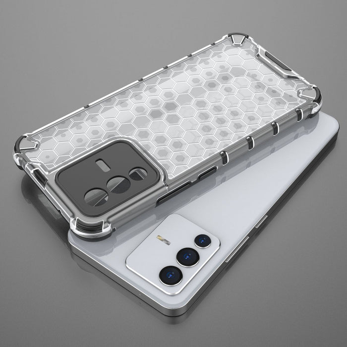 Honeycomb case armored cover with a gel frame Vivo V23 5G black