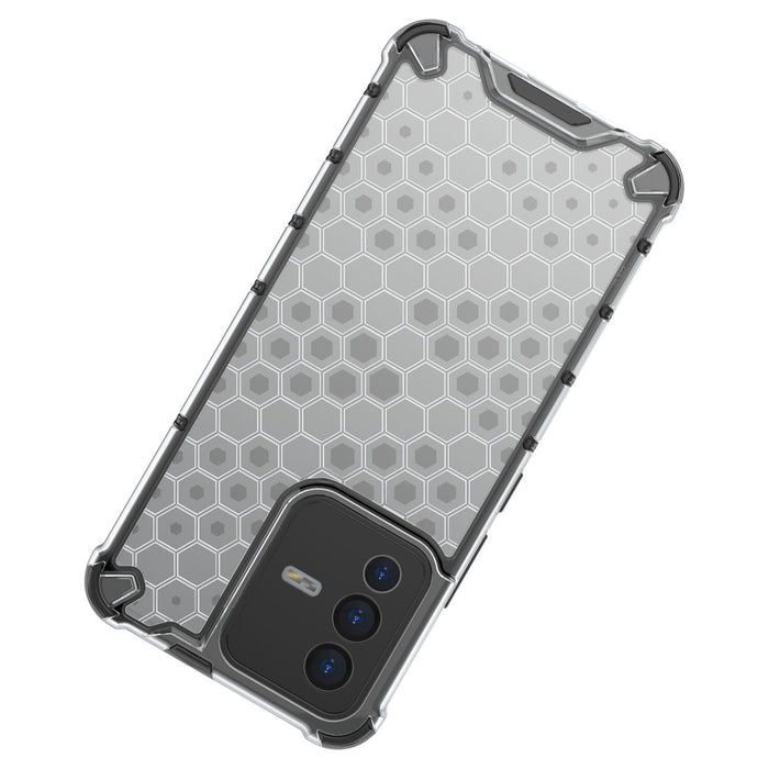 Honeycomb case armored cover with a gel frame Vivo V23 5G black
