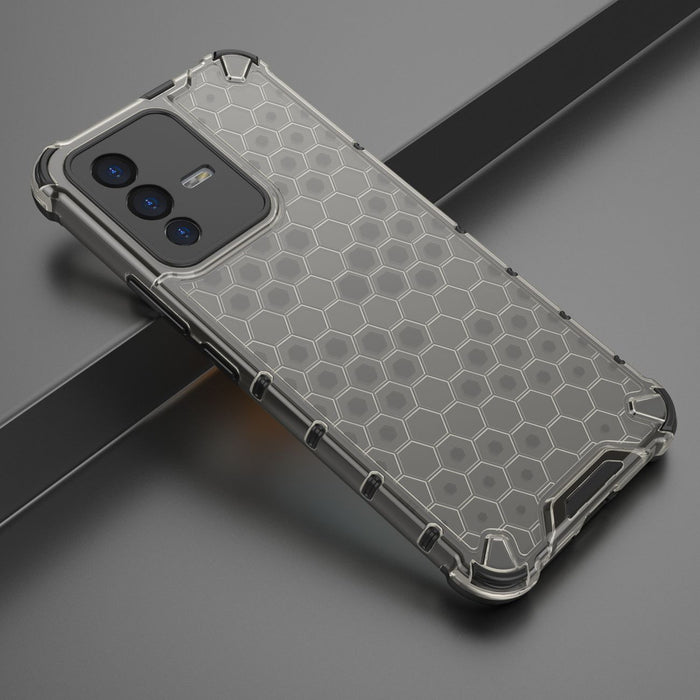 Honeycomb case armored cover with a gel frame Vivo V23 5G black