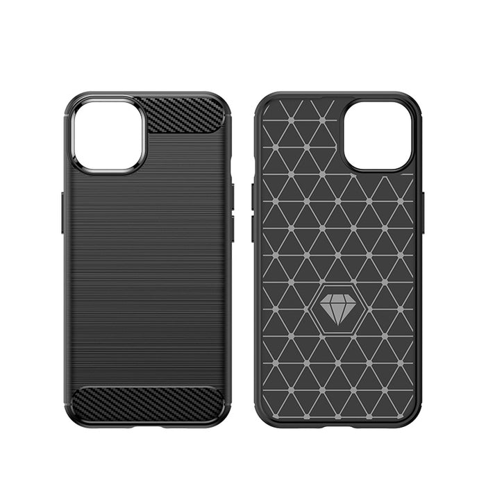 Carbon Case iPhone 14 case flexible gel back cover blue