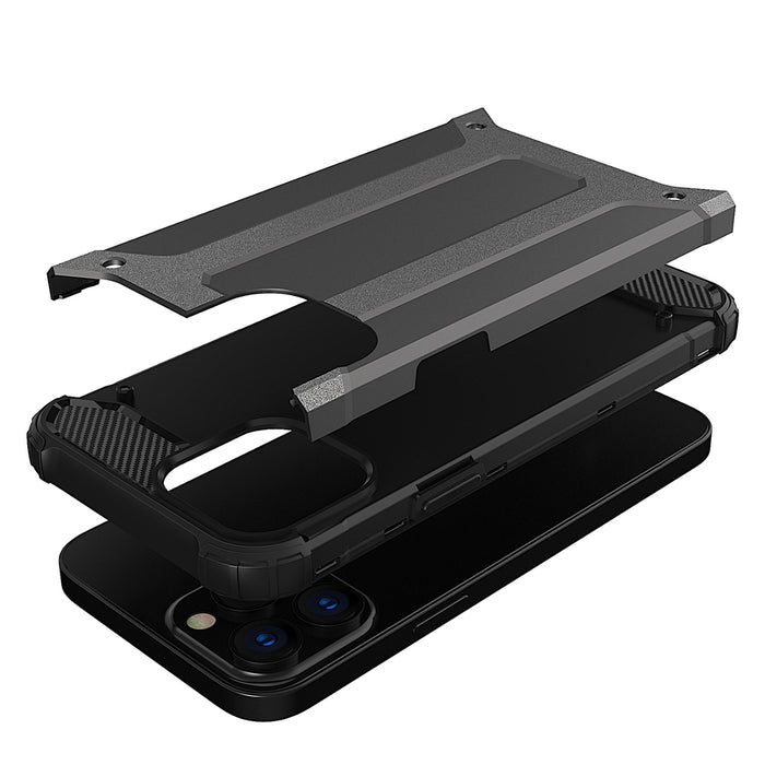 Hybrid Armor case for iPhone 14 Pro Max armored hybrid cover blue