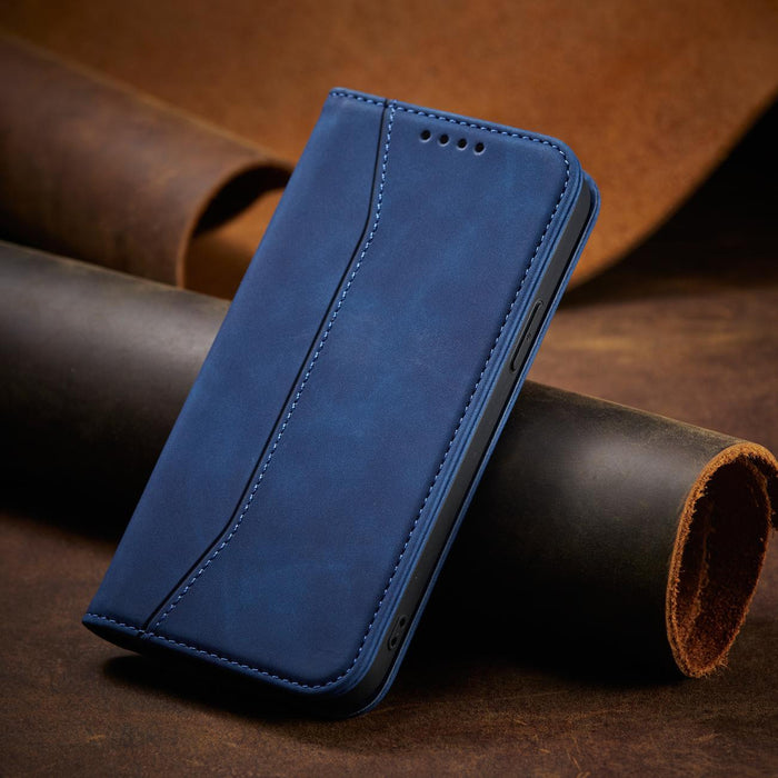 Magnet Fancy Case case for iPhone 14 Plus flip cover wallet stand blue