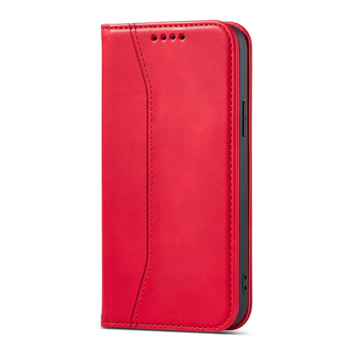 Magnet Fancy Case case for iPhone 14 Pro Max flip cover wallet stand red