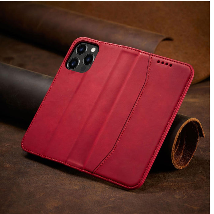 Magnet Fancy Case case for iPhone 14 Pro Max flip cover wallet stand red