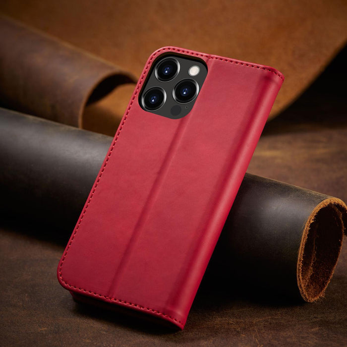 Magnet Fancy Case case for iPhone 14 Pro Max flip cover wallet stand red